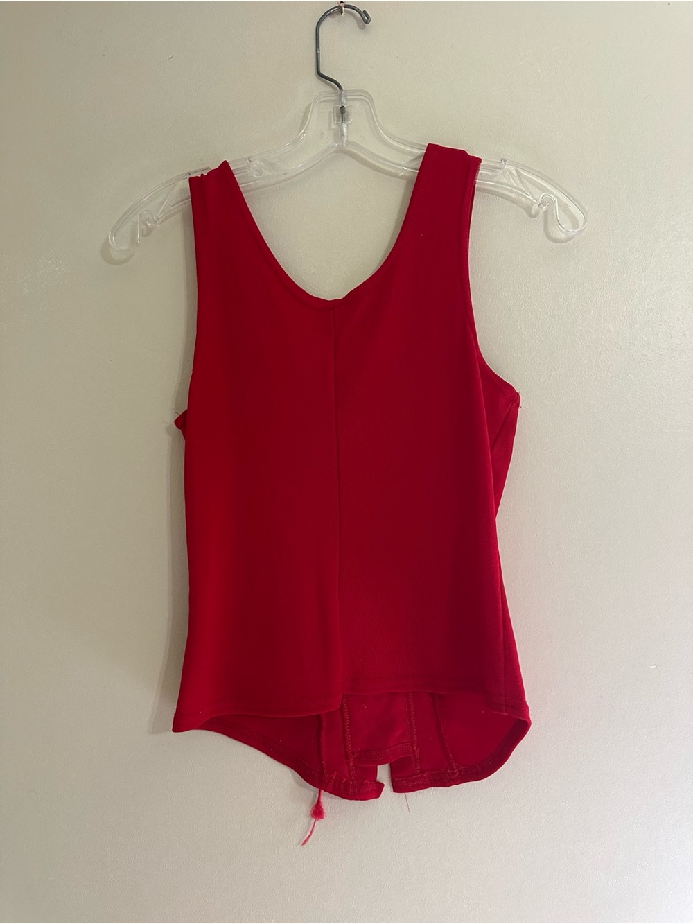 Red Lace-Up Tank Corset Top - Picture 4 of 4